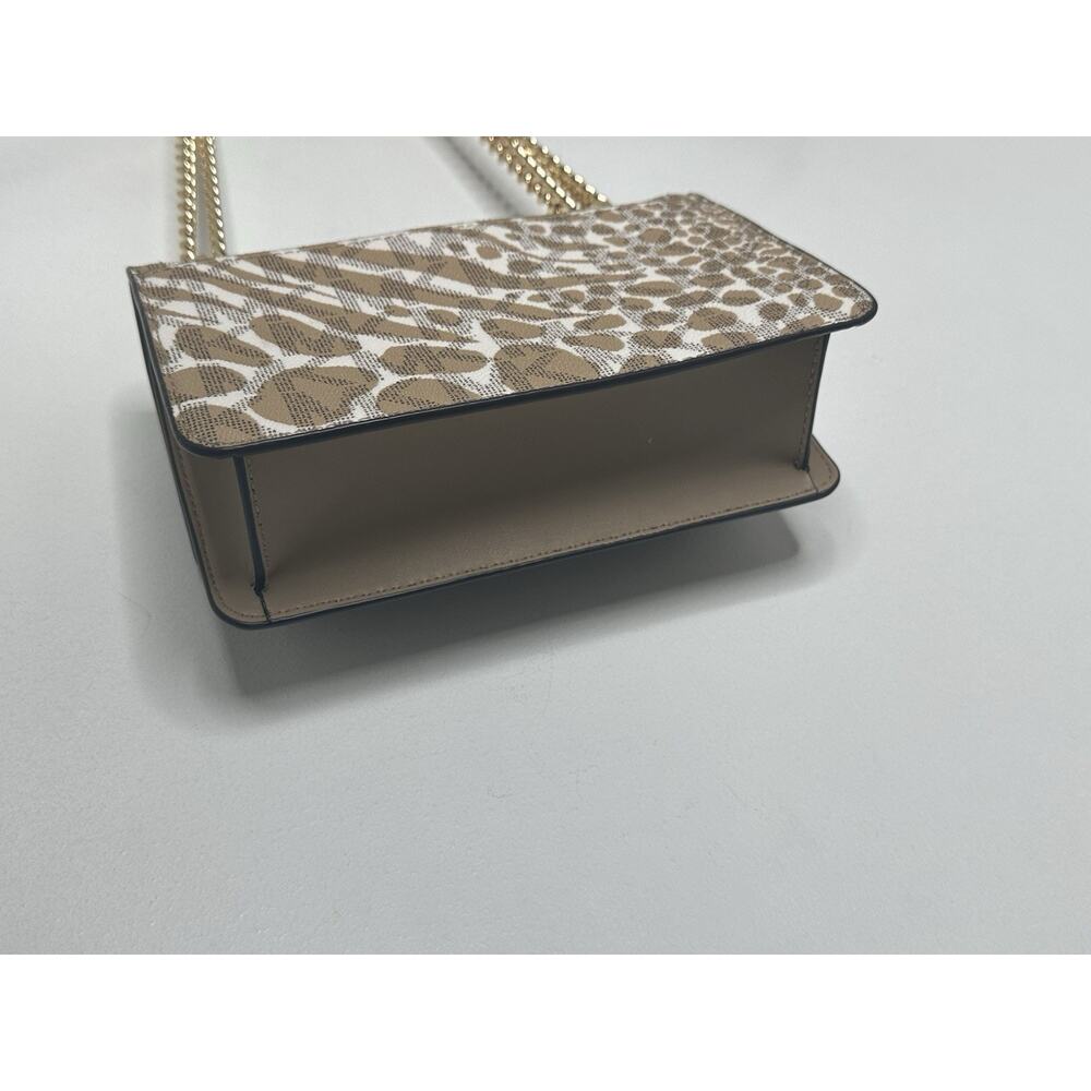 MICHAEL KORS Tan Animal Print Convertible Chain Crossbody Shoulder Camera Bag - Picture 4 of 8